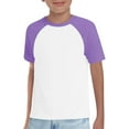 thumbnail image 1 of XQYLOS Children’s Cotton Short Sleeve T-Shirt, Summer Thin Baby Clothes Color Matching Set, Pure Elastic Waist Home Playwear, 1 of 4
