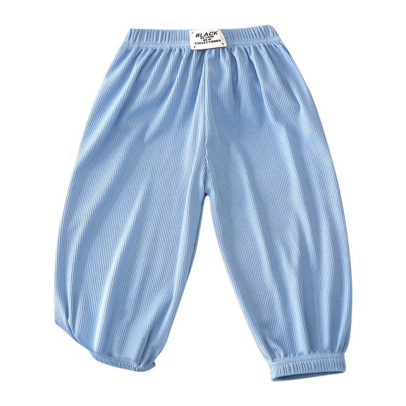 XQYLOS Children’s Nine Point Casual Pants Boys Girls All-Season Play Clothes 𝖲tretchable Comfort Fit Fashion Trousers Spring Summer Autumn