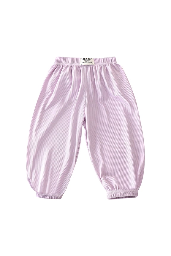 Children’s Nine Point Casual Pants Boys Girls All-Season Play Clothes 𝖲tretchable Comfort Fit Fashion Trousers Spring Summer Autumn