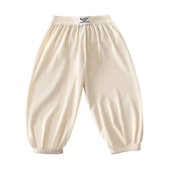 XQYLOS Children’s Nine Point Casual Pants Boys Girls All-Season Play Clothes 𝖲tretchable Comfort Fit Fashion Trousers Spring Summer Autumn