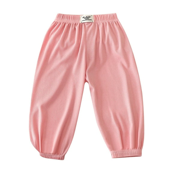 XQYLOS Children’s Nine Point Casual Pants Boys Girls All-Season Play Clothes 𝖲tretchable Comfort Fit Fashion Trousers Spring Summer Autumn