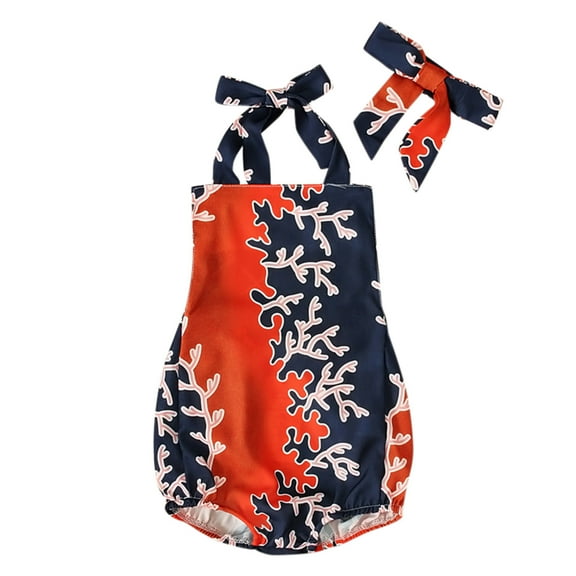 XQYLOS Clearence Toddler Girls African Dashiki Traditional Summer Romper Bodysuit Sleeveless Cultural Ethnic Outfit