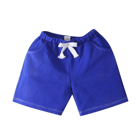 XQYLOS Elastic Waist Casual Shorts Children's Candy Colored Cotton Shorts Sports Pants Spring Summer Elastic Waist Comfortable Casual Student Kindergarten Boys And Girls Shorts