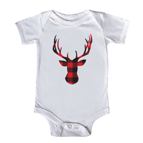 XQYLOS First Christmas Baby Bodysuit Short Sleeve Jumpsuit Holiday Jumpsuit 0-24 Months Baby Clothes Gi𝖿t Set for Toddlers