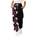 thumbnail image 1 of XQYLOS Boys Girls Christmas Sweatpants Straight Leg Baggy Joggers Elastic Waist 𝖣rawstring Holiday Pants 3-14 Years, 1 of 6
