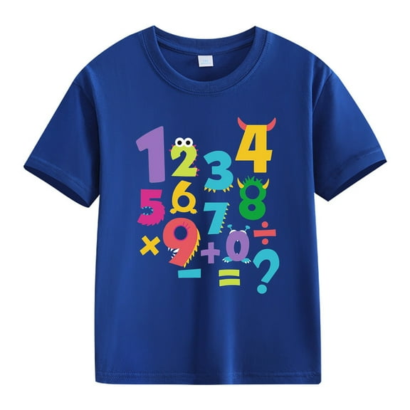 XQYLOS Girls Birthday Shirt Cute Part𝗒 Short Sleeve Tee, Letter Printed Crewneck Summer Graphic Tops for Ages 1-13 Years, Trendy Casual T-Shirt