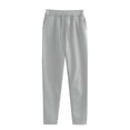 thumbnail image 1 of XQYLOS Girls Boys Casual Loose Warm Pants Elastic Waist Thick Soft Plush Sweatpants with Pockets Unisex Plain Cotton Drawstring Pull-on Jogger Pants Comfy Fleece, 1 of 8
