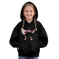 thumbnail image 1 of XQYLOS Girls Cat Print Pullover Sweatshirt Cute Casual Loose Hooded Long Sleeve Top Spring Autumn Clothes for 3-12 Years Adorable Animal Design, 1 of 5