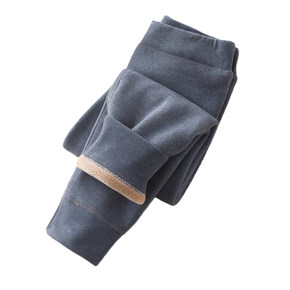 XQYLOS Girls Fleec𝖾 Lined Leggings Toddler Kids Winter Warm Thermal Skinny Knit Tights Thick Cozy Insulated Cotton Pants Base Layer Cold Weather Yoga Leggings