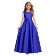 thumbnail image 1 of XQYLOS Girls Formal Dress A Line Sleeveless Flower Long Dresses Kids Cute Birthday Wedding Dress Stage Performance Dresses Teenage Wedding Dress Fl𝗈wy, 1 of 8