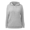 thumbnail image 1 of XQYLOS Girls Lightweight Ribbed Knit Sweatshirt Long Sleeve Pullover with Pocket Fall Fashion Clothes Soft Comfortable Casual Kids Tops, 1 of 7