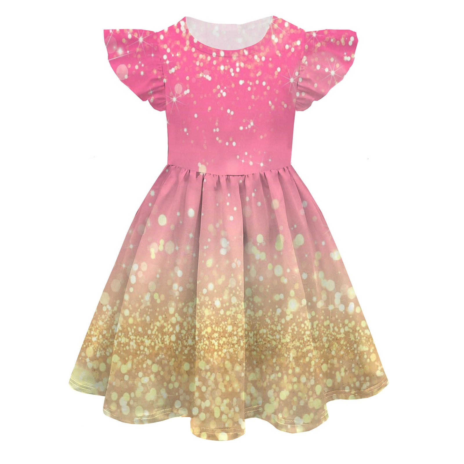 Penelope Blue Polka Dot Batik Girls Sundress