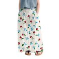 thumbnail image 1 of XQYLOS Girls Printed Elastic Waist Wide Leg Pants Pull-On 𝖲tretchy Lounge Trousers Breathable Pockets Lightweight Drape Fit, 1 of 7