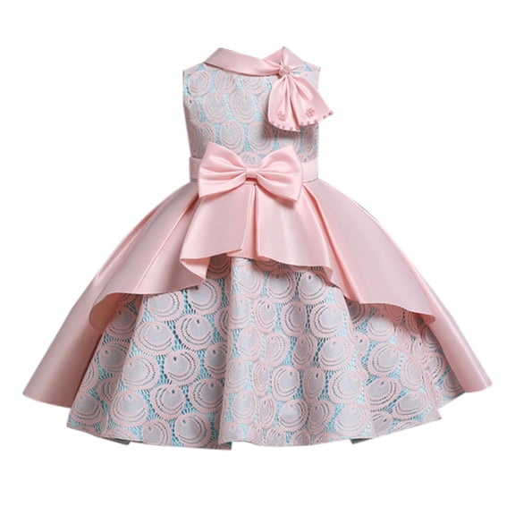 XQYLOS Girls Sequin-Embellished Tutu Dress Glitter Waist Party Gown Piano Performance Outfit for Kids 5-10Y Birthday Celebration Formal Occasion Spring Summer