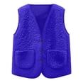 thumbnail image 1 of XQYLOS Girls Sleeveless Vest Button Front Fuzzy Warm Outerwear Fall Winter Fashion Cozy Soft Coat Alternative Cute Layering Piece, 1 of 6
