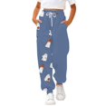 thumbnail image 1 of XQYLOS Halloween Sweatpants for Teen Girls Pumpkin Graphic Baggy Wide Leg Pants Elastic Waist Joggers Cotton Long Trousers Comfort Fit Holiday Theme Cozy Party Style, 1 of 5