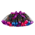 thumbnail image 1 of XQYLOS Halloween Tutu Skirt, Print Tulle Ballet Skirt for Girls, Dance Party Skirt with Bat Wing Sleeves, Trick-or-Treat Dress Up Ensemble, 1 of 8