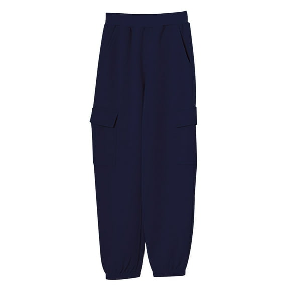 XQYLOS 9 Color Children'S Fashion Sweatpants Baby Pants With Bag Boys Casual Pants Big Boys Solid Color Overalls Girls Pants Kids' Lounge Sweatpants