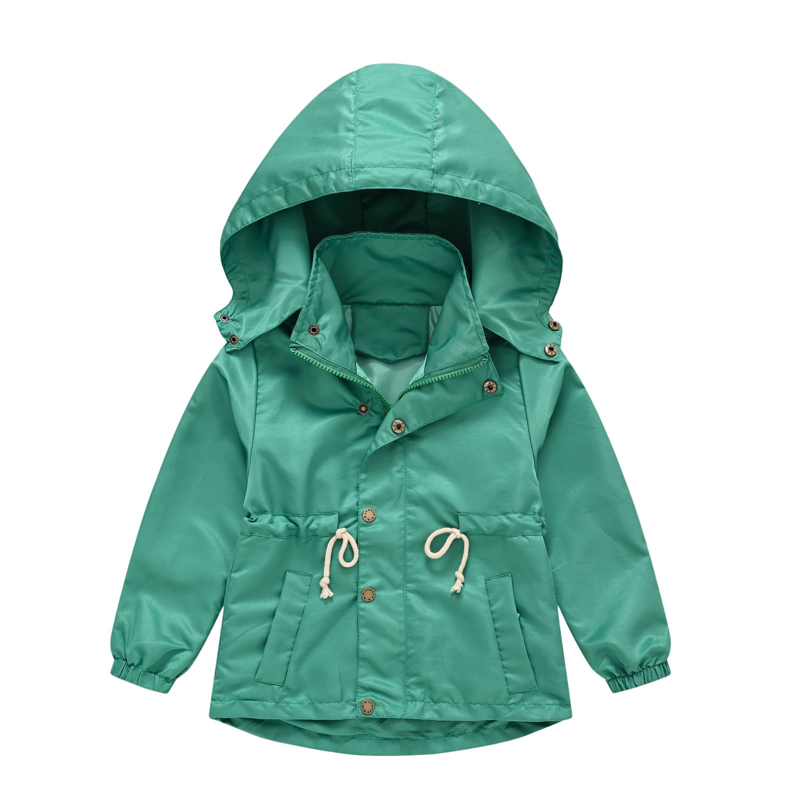 XQYLOS Kids Boys Girls Waterproof Hooded Rain Jacket Zip Up Lightweight ...