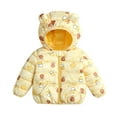 thumbnail image 1 of XQYLOS Kids Camo 𝖡ear Ears Hooded Winter Jacket, Thickened Windproof Coat with Carton Prints for Toddler Boys & Girls, Cozy Outerwear -Ready Outerwear, 1 of 4