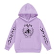 thumbnail image 1 of XQYLOS Kids Casual Basic Pullover Hoodie Sweatshirt for Boys Girls 2-14 Years Unisex Halloween Hooded Loose Fit Cozy, 1 of 5