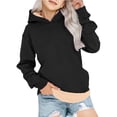thumbnail image 1 of XQYLOS Kids Girls Boys Solid Color Cozy Warm Pullover Hoodie Sweatshirt Long Sleeve Tops for Autumn Winter, Soft Fle𝖾ce Lined Casual Wear, Cute and Stylish Outerwear, 1 of 7