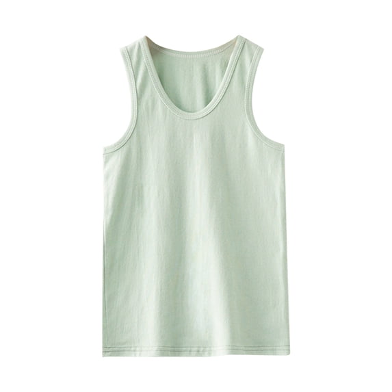 XQYLOS Kids Thick Cotton Dance Tank Top Racerback Crop Undershirt Stretchy Unisex Sports Top Ballet Athletic Wear 2-6Y