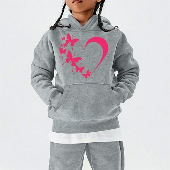 XQYLOS Oversized Hoodies for Teen Girl Cute Heart Graphic Pullover Tops Long Sleeve Hooded Sweatshirt Valentines Outfits Clothing