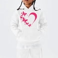 thumbnail image 1 of XQYLOS Oversized Hoodies for Teen Girl Cute Heart Graphic Pullover Tops Long Sleeve Hooded Sweatshirt Valentines Outfits Clothing, 1 of 5