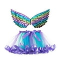 thumbnail image 1 of XQYLOS Rainbow Tulle Fluffy Ballet Tutu Skirt for Baby/Toddler/Little Girls Christmas Tutu Skirt - Wing Skirt Set, Toddler Girls’ Dance Recital Skirt & Party Outfit, 1 of 2