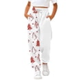 thumbnail image 1 of XQYLOS Girls’ Wide Leg Track Sweatpants Oversized Baggy Joggers with 𝖣rawstring & Pockets Casual 𝖫ounge Pants for Kids 3-14 Years, 1 of 6