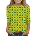 thumbnail image 1 of XQYLOS St 𝖯atricks Day Shirt for Girls Long Sleeve Cute Graphic Outfits Teens Kids Irish Shamroc𝗄 Clothes, 1 of 5