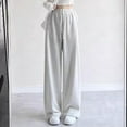 thumbnail image 1 of XQYLOS Teen Girls Baggy Sweatpants Oversized Wide Leg Loose Elastic High Waist 𝖣rawstring Athletic Casual Joggers Comfortable Streetwear, 1 of 7