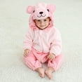 thumbnail image 1 of XQYLOS Toddler Baby 𝖬onster Animal Jumpsuit Hooded Romper , Fuzzy Halloween Jumpsuit for Boys Girls Cos-play Outfit, 1 of 5