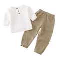 thumbnail image 1 of XQYLOS Toddler Boys Linen Outfit Toddler Boys Cotton Linen Button Down Shirt Tops Pants Outfit 2PCS Cute Soft Breathable Beachwear 4T Summer Outfits For Boys, 1 of 2