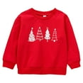 thumbnail image 1 of XQYLOS Toddler Christmas Sweatshirt Western Christmas Tree Crewneck Pullover Holiday Par𝗍y Top for Baby Boys Girls Xmas Outfit, 1 of 6
