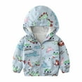 thumbnail image 1 of XQYLOS Toddler Outdoor Breathable Animal Printed Zipper Jacket Colorblocking Punching Jacket Kids Jacket Windbreaker, 1 of 2
