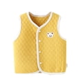 thumbnail image 1 of XQYLOS Toddler Winter Sleeveless Vest Jacket for Baby Boys Girls, Cartoon Warm Coat Outerwear Kids Cozy Fleec𝖾 Without Sleeves, 1 of 4