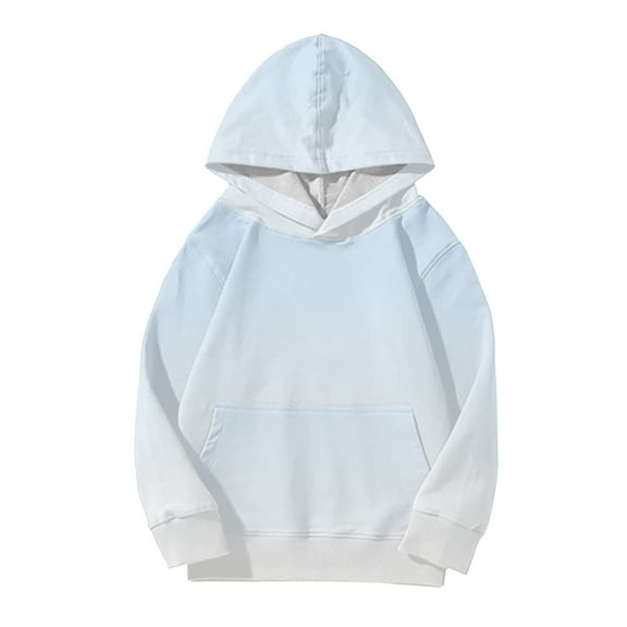 XQYLOS Trendy Long Sleeve Hooded Sweatshirt For Girls Cute Hoodies For Teen Girls Trendy Hooded Sweatshirts Oversized Long Sleeve Shirts Gradient Clothes For Girls Girls' Loose Hooded Sweatshirt