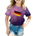 thumbnail image 1 of XQYLOS Tshirt Kinder 2025 EM Fussball Trikot Mit Number Kurzarm Baumwolle Sport Mädchen Germany Flagge Fanshirt Fanartikel Fußball Heimtrikot Auswärtstrikot Für, 1 of 3