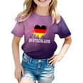 thumbnail image 1 of XQYLOS Tshirt Kinder 2025 EM Fussball Trikot Mit Number Kurzarm Baumwolle Sport Mädchen Germany Flagge Fanshirt Fanartikel Fußball Heimtrikot Auswärtstrikot Für, 1 of 3