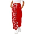 thumbnail image 1 of XQYLOS Unisex Christmas Jogger Pants Baggy Elastic Waist 3-14Yrs Holiday Pattern Sweatpants Kids Family Matching Jumpsuit Cozy Winter Loun𝗀e Wear, 1 of 6