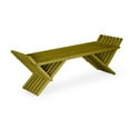 thumbnail image 1 of XQuare XQFB-602120-AV 60 x 20.5 x 20 in. Wooden Backless French Bench - Two Seat, Avocado, 1 of 1