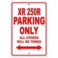 thumbnail image 1 of XR 250R Parking Only All Others Will Be Towed Motorcycle Bike Novelty Garage Aluminum Sign 18"x24" Plate, 1 of 1