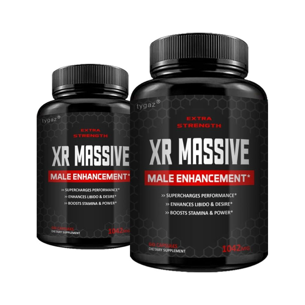 XR Massive Extra Strength Enhancement Supplement - 2 Pack, 60 Capsules ...