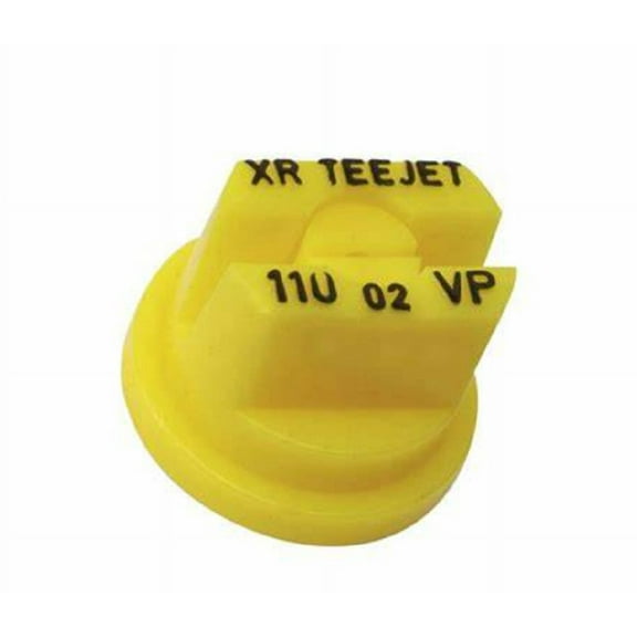 XR11002-VP TeeJet Nozzle Extended Range Polymer Flat Spray Tip, Yellow