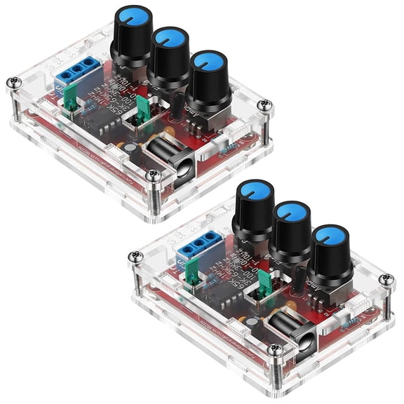 XR2206 Function Signal Generator Kit, DIY Sine Triangle Square Wave, 1Hz-1MHz Adjustable Frequency, 9-12V DC(2set)