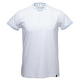 thumbnail image 1 of XRAY JEANS Men's Athletic Slim Fit Ribbed Crewneck T-Shirt, Soft Stretch Performance Cotton Solid Color Tee for Men, White/Bright Sky Blue, Size Medium, 1 of 6