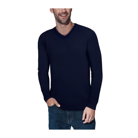 XRAY JEANS Mens Navy Long Sleeve V Neck Pullover Sweater XL