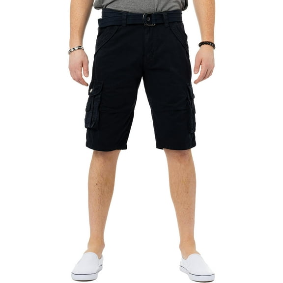 XRAY Jeans Mens Canvas Flat-Front Cargo Shorts